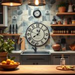Reloj de cocina decorativo