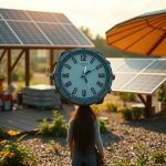 Reloj solar ecológico